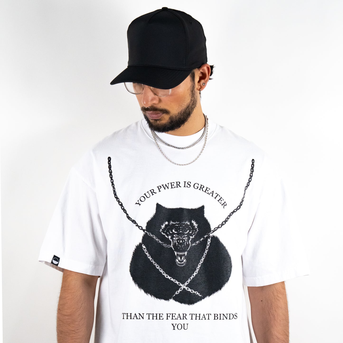 Chained Wolf Heavyweight Shirt - White