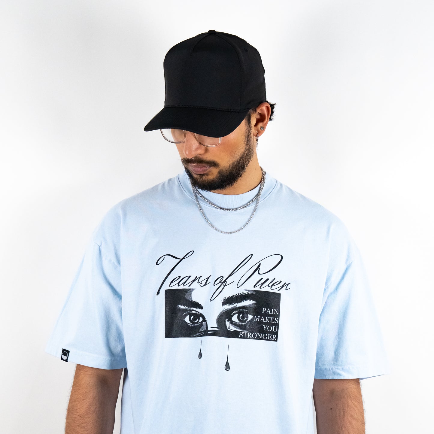 Tears Of Pwer  Heavyweight Shirt - Baby Blue